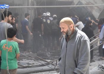 غارات للنظام على أريحا واستشهاد مدنيين اثنين وجرح خمسة