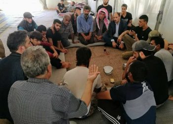 قيادة تجمع مصير تزور مخيمات المهجرين في الشمال السوري