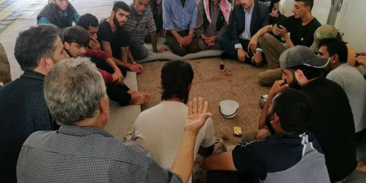 قيادة تجمع مصير تزور مخيمات المهجرين في الشمال السوري