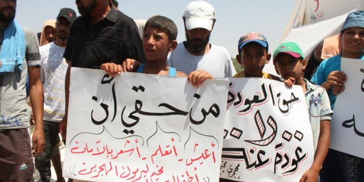 بيان أهالي مخيم اليرموك المهجرين قسرًا إلى الشمال السوري