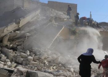 القصف على ادلب حماة وريف حلب ومجزرة وعشرين شهيدًا