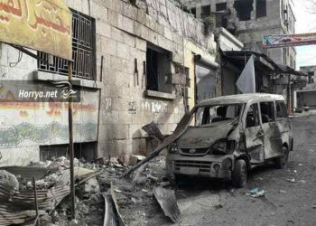 استشهاد 11 مدنياً جراء قصف صاروخي لقوات الأسد على معرة النعمان