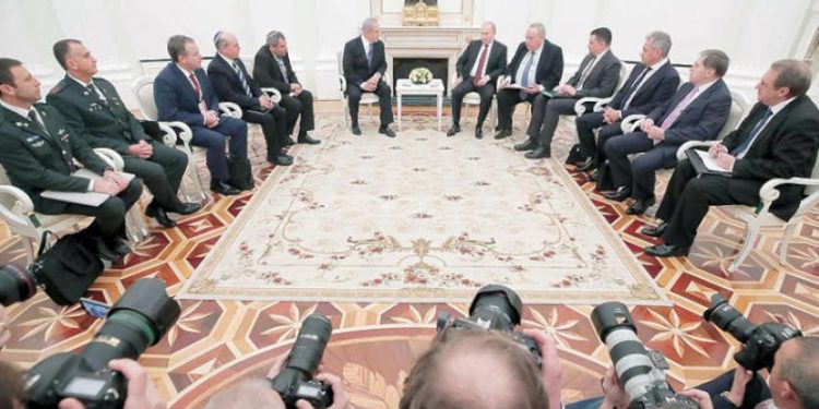 نتنياهو ناقش مع بوتين «خريطة مواقع إيرانية» في سوريا