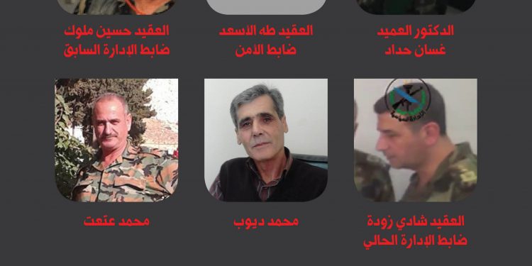 شاهد يكشف صور وأسماء عشرات العاملين في مشفي الموت “601”