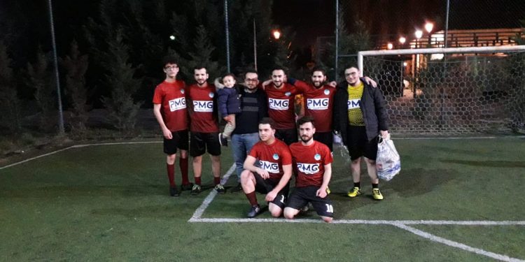 فريق تجمع مصير لكرة القدم يفوز على فريق ملهم بدوري كاس الصحفيين