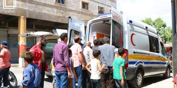 شهداء وجرحى في قصف لطائرات النظام على أريحا