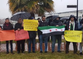 اعتصام عينتاب من اجل أهلنا في ادلب