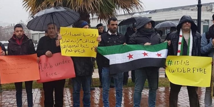 اعتصام عينتاب من اجل أهلنا في ادلب