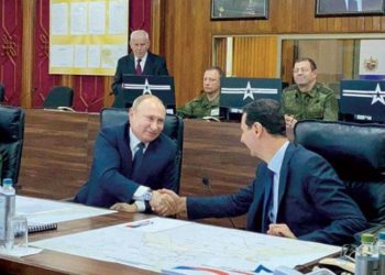 بوتين يلتقي الأسد في دمشق ويشيد بـ«التقدم الهائل»