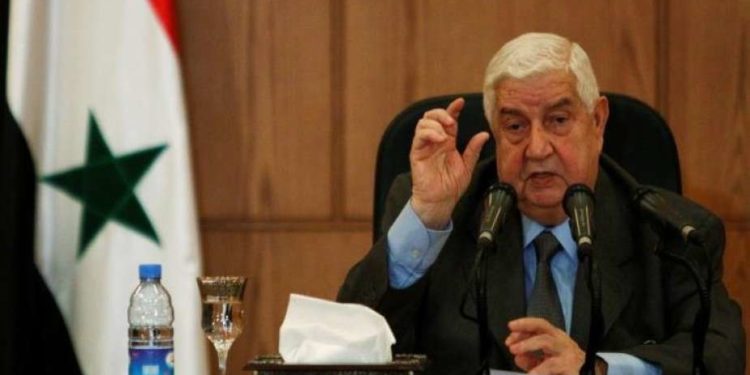 وليد المعلم يكرر خطاب «نظرية المؤامرة»                   ويؤكد «محاولة ترامب التفاوض مع دمشق»