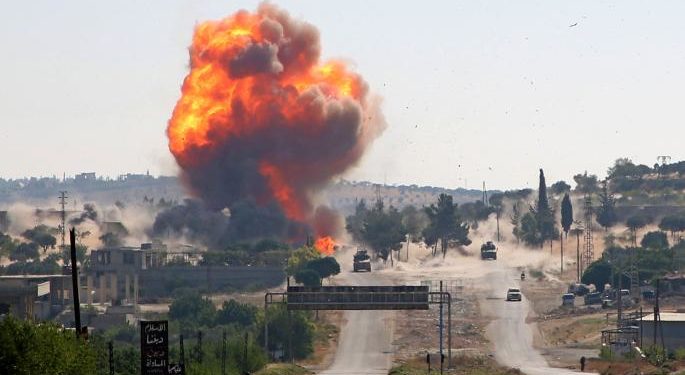 هجوم يستهدف دورية روسية ـ تركية شمال غربي سورية