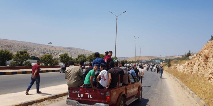 قصف روسي يطال محيط معبر باب الهوى الحدودي مع تركيا