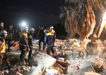 النظام يرتكب مجزرة غرب إدلب بصاروخ روسي