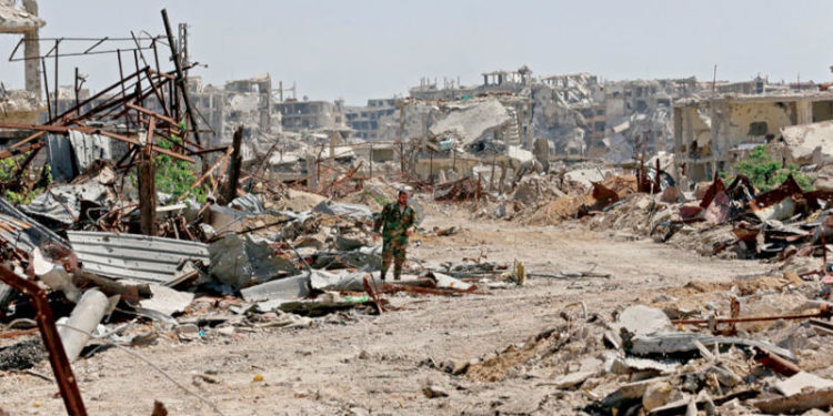 قرى في غوطة دمشق «ممسوحة»… والنظام يمنع «ترسيم حدود» المنازل   تقارير عن نقل إيران أسلحة من محيط المطار إلى «السيدة زينب»