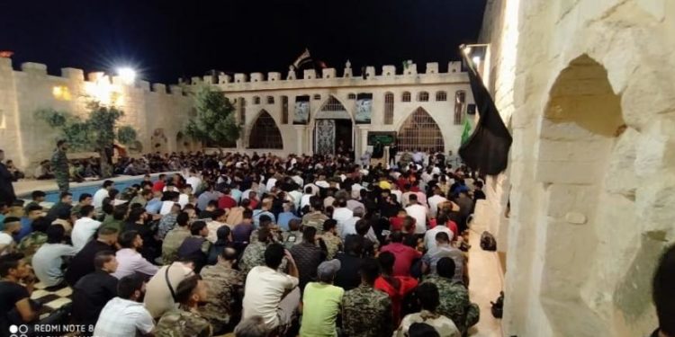 حلب تتشح بالسواد.. ميليشيا “لواء الباقر” تتوسع في مجالس عزاء عاشوراء