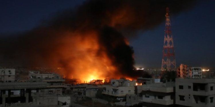 قصف هستيري واشتباكات عنيفة بدرعا البلد وقتلى من ميليشيات أسد بهجوم في البادية