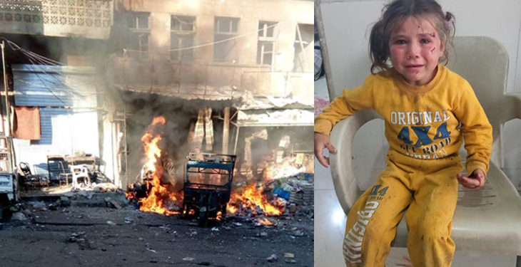 قصف على أريحا يودي بحياة 13 مدنيًا و40 جريحًا