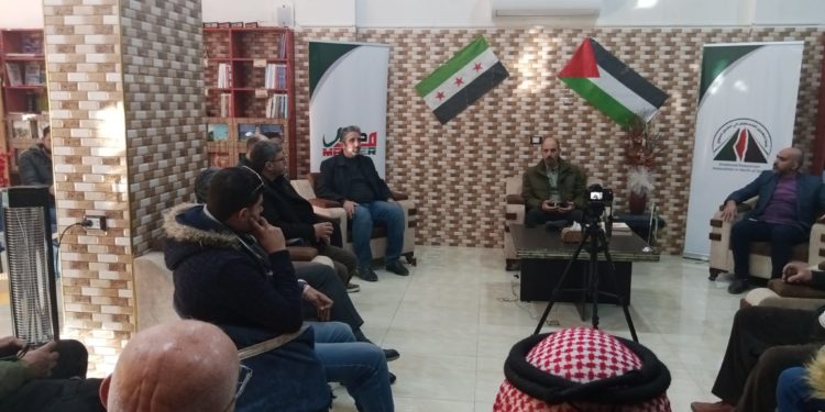 أيمن أبو هاشم المنسق العام لتجمع مصير بمنتدى الدومري في إعزاز