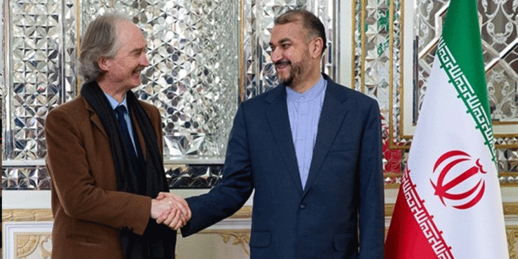 بيدرسن في طهران يلتقي عبد اللهيان: الوضع السوري”مستقر”