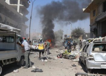 مجزرة بقصف صاروخي لقسد والنظام على مدينة الباب شرقي حلب