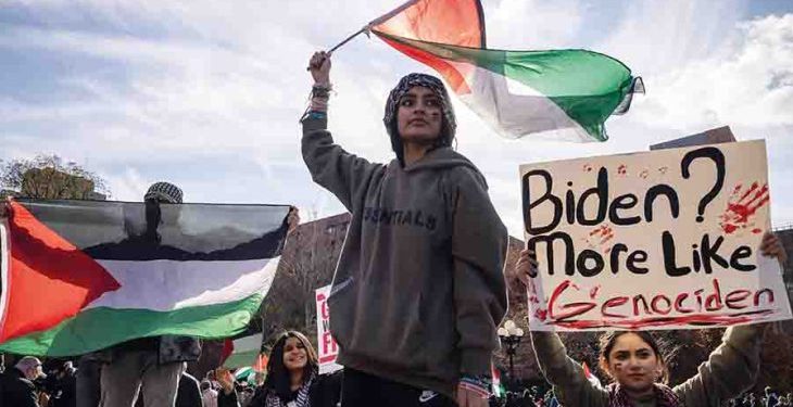 بايدن لم يغير موقفه الداعم لإسرائيل و«تدمير» حماس ومخاوف من جره الولايات المتحدة لمستنقع جديد بالشرق الأوسط