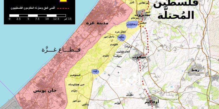 مخطط الاحتلال الهادف لتقليص مساحة غزة